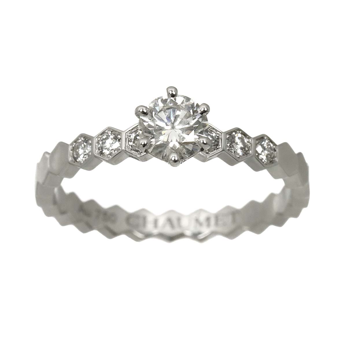 BEEMYLOVE Diamond 0.31ct E/VVS1/3EX Ring 18K WG 750 4.5(US)