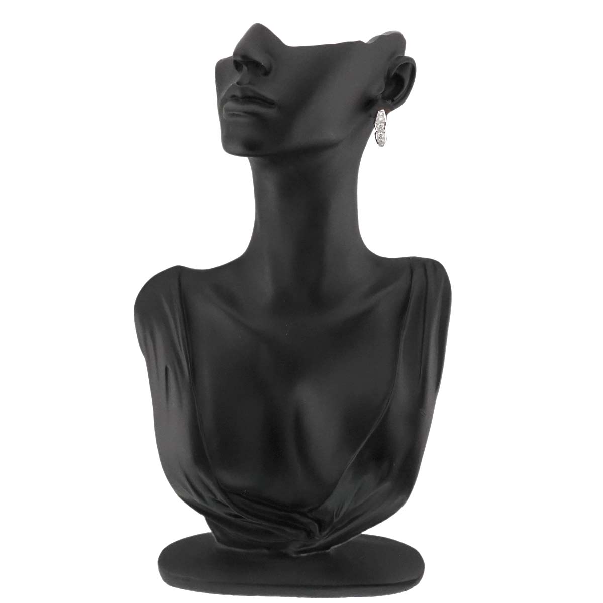 Serpenti Viper Diamond Earrings Pierced 18K White Gold 750