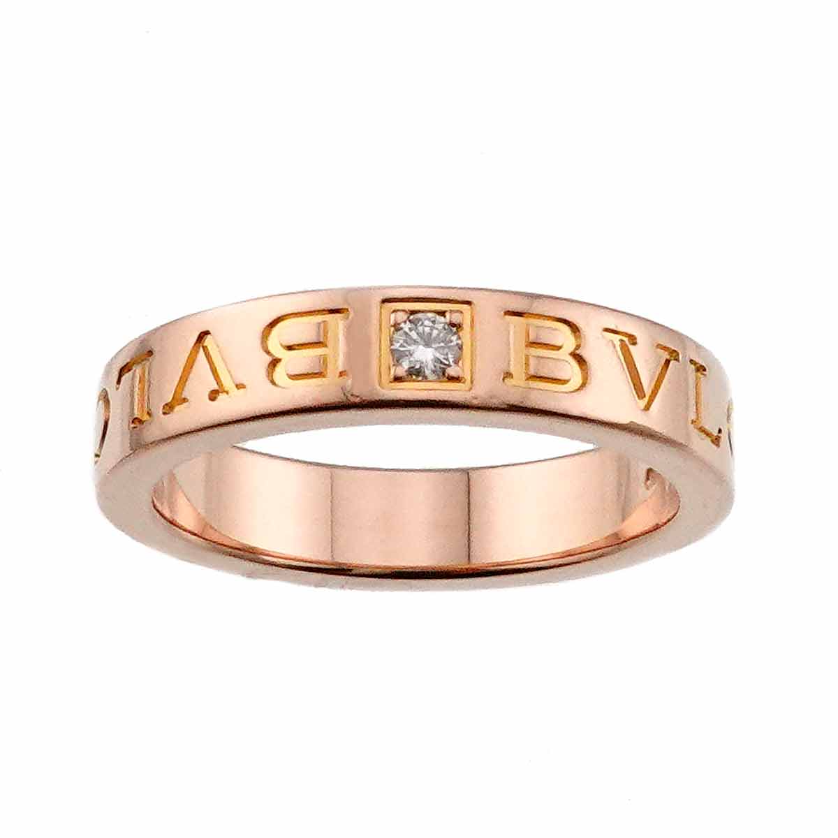 B-ZERO1 Diamond Ring 18K Pink Gold 750 Size6-6.25(US)