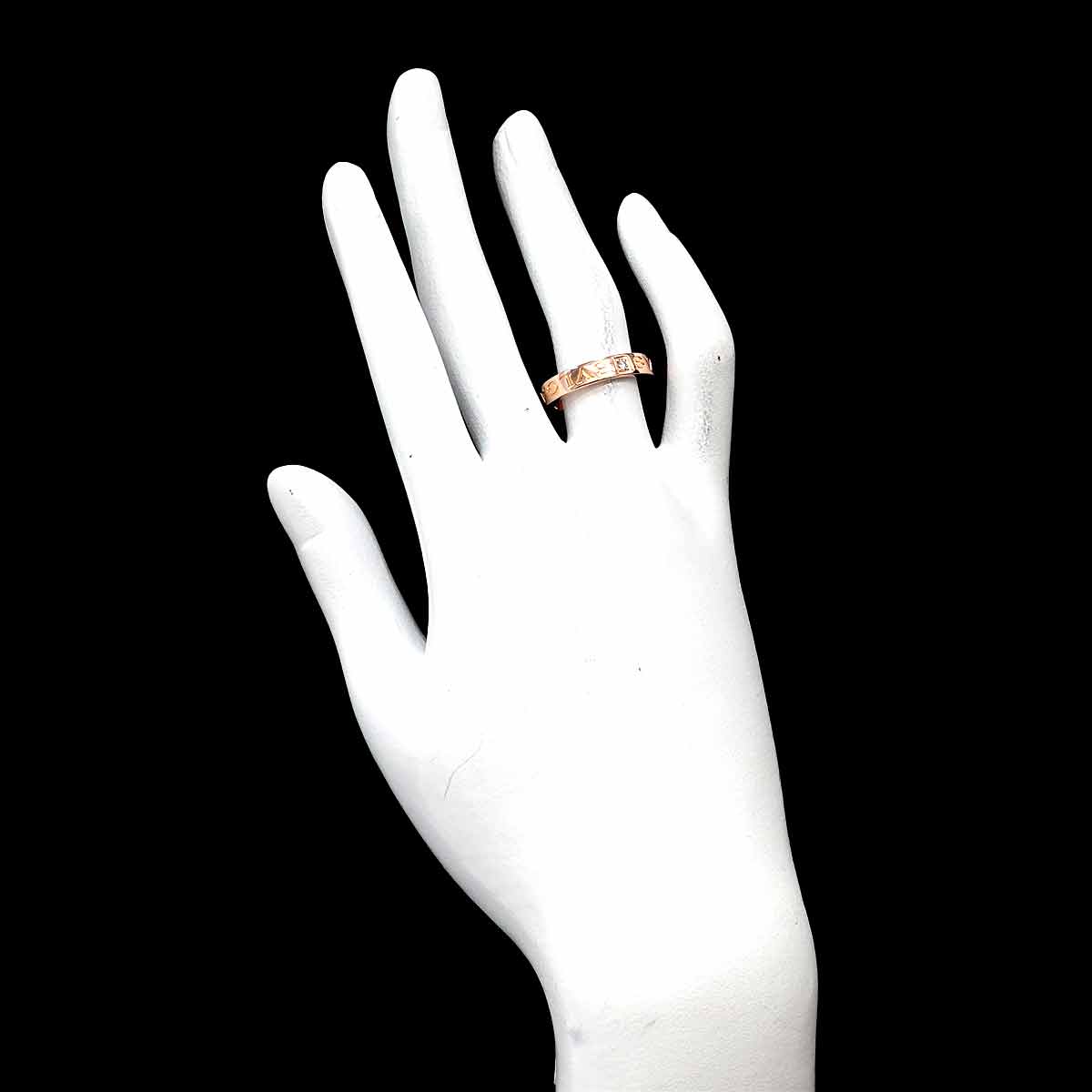 B-ZERO1 Diamond Ring 18K Pink Gold 750 Size6-6.25(US)