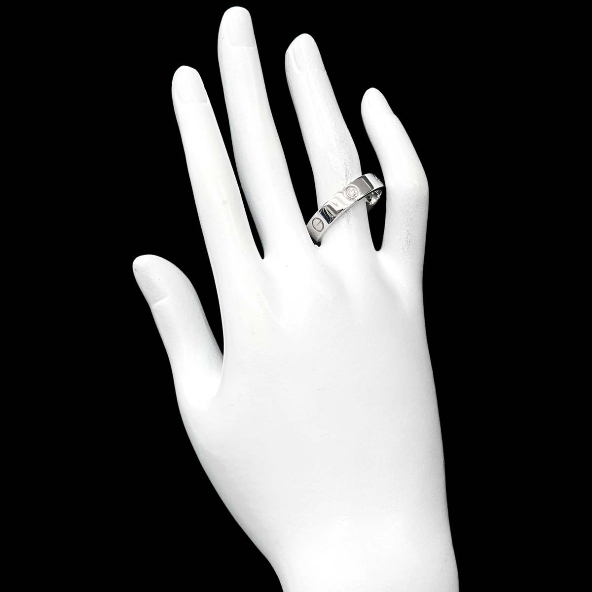 Love Ring Diamond 3P 18K White Gold 750 size71 13.25-13.5(US)