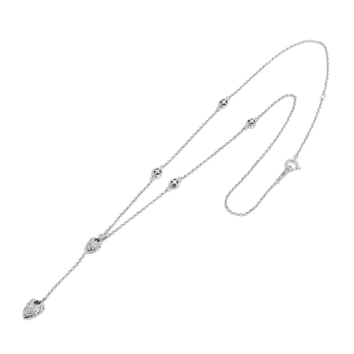 Diamond 0.25ct Necklace 18K WG 750 Pt