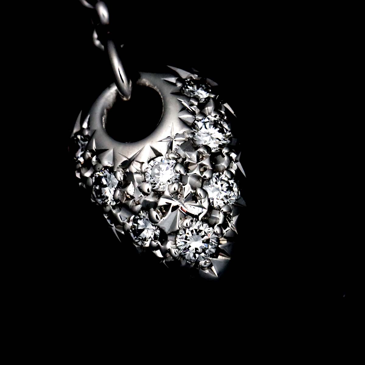 Diamond 0.25ct Necklace 18K WG 750 Pt
