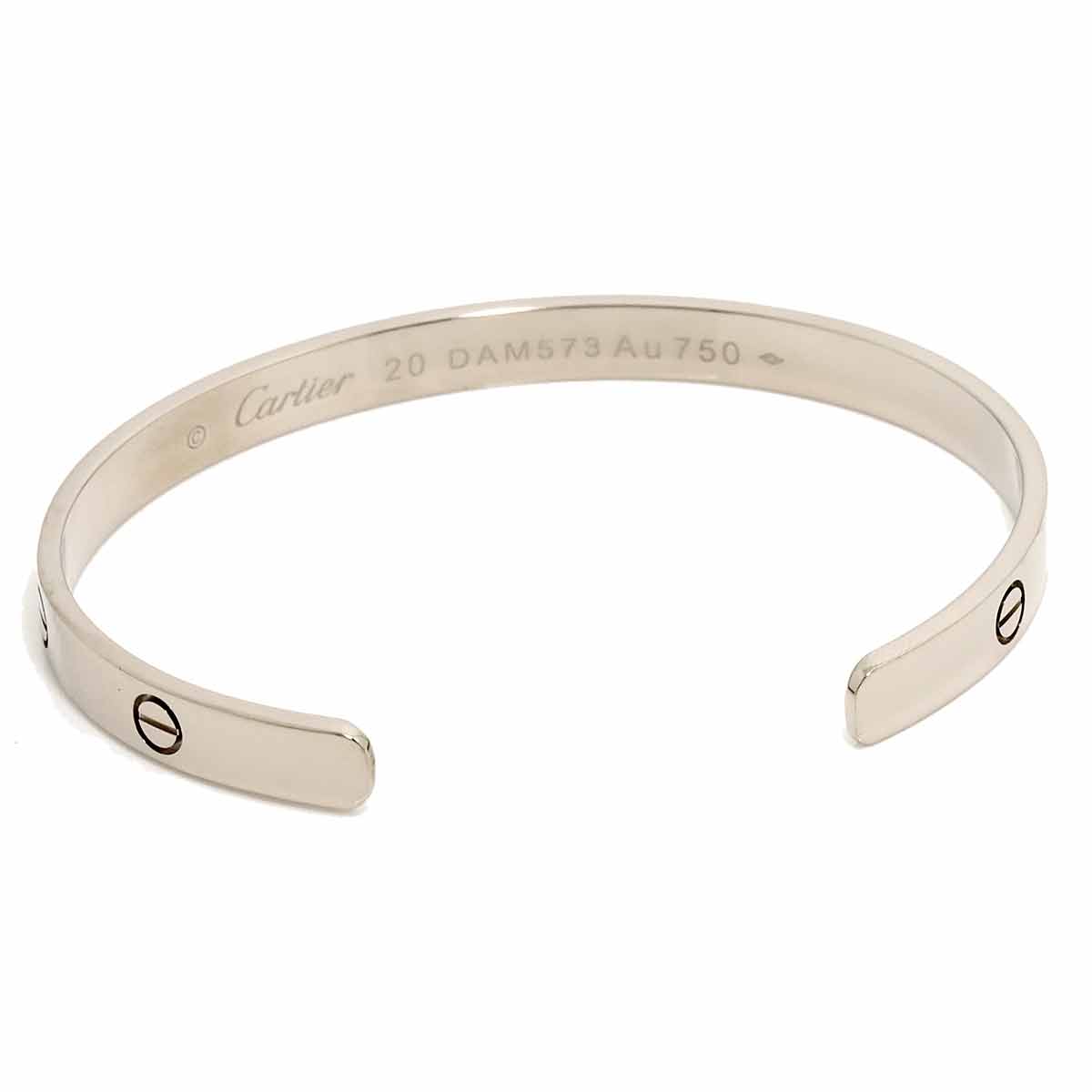 Love Bracelet Open 18K White Gold 750 Size20