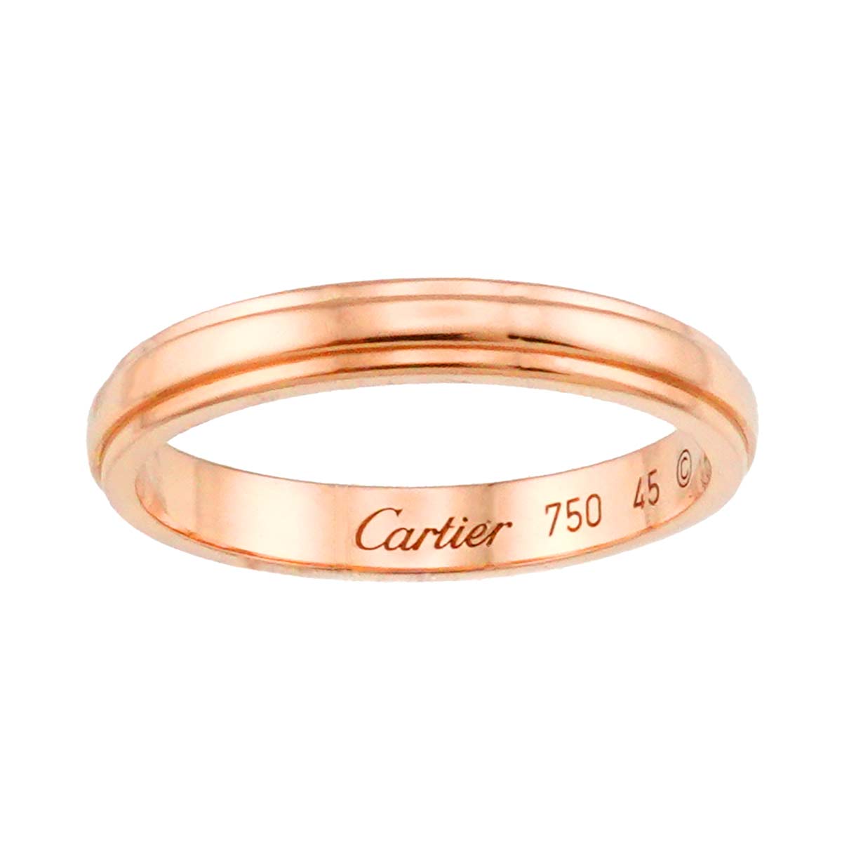 Cartier d'Amour Diamond Ring 18K PG 750 Size45 3.25(US)