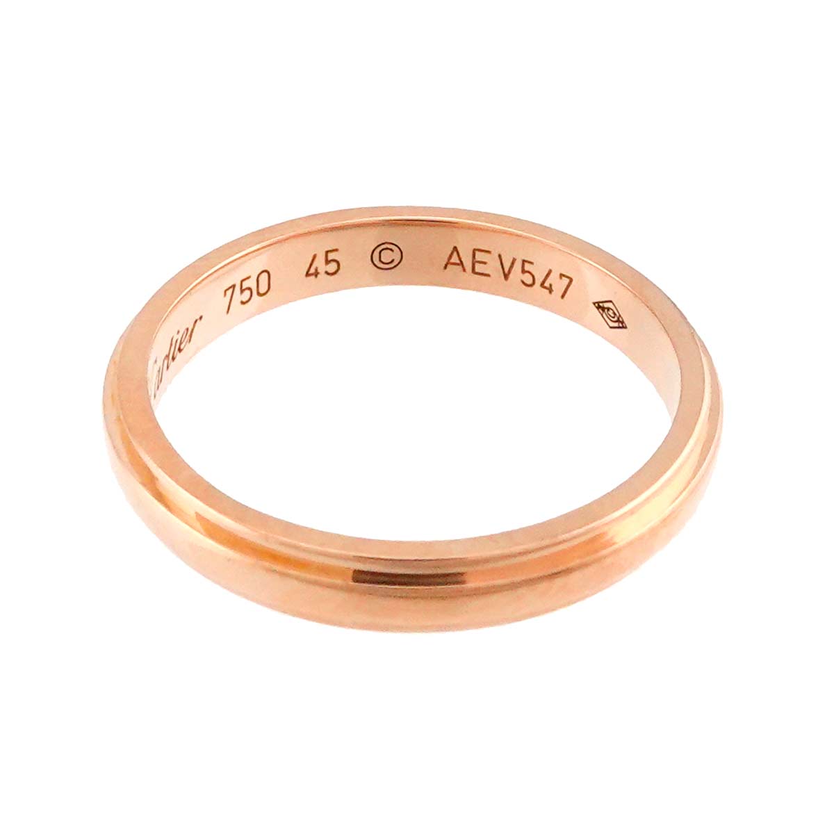 Cartier d'Amour Diamond Ring 18K PG 750 Size45 3.25(US)