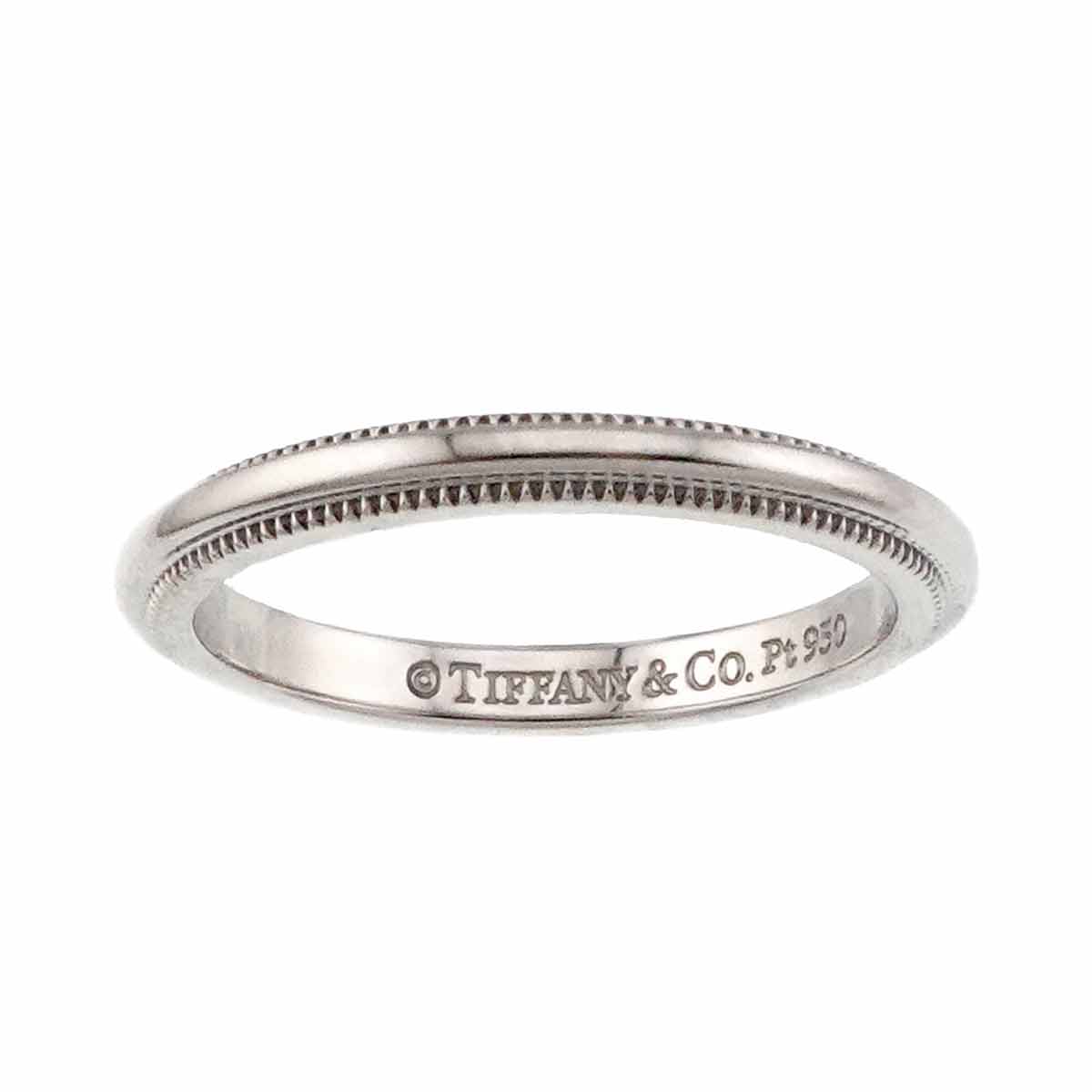 Milgrain Band Ring Pt Platinum Size3.25(US)