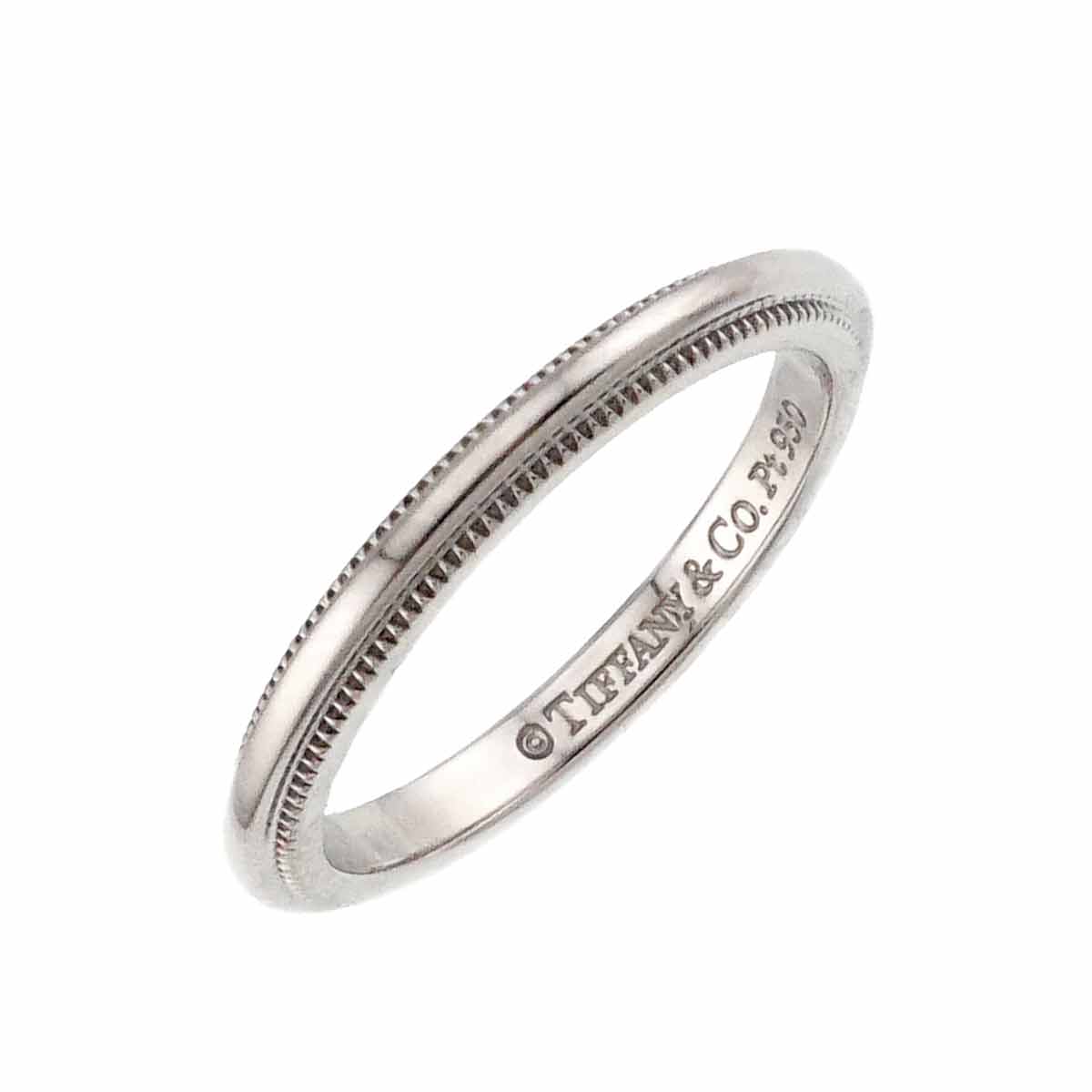 Milgrain Band Ring Pt Platinum Size3.25(US)