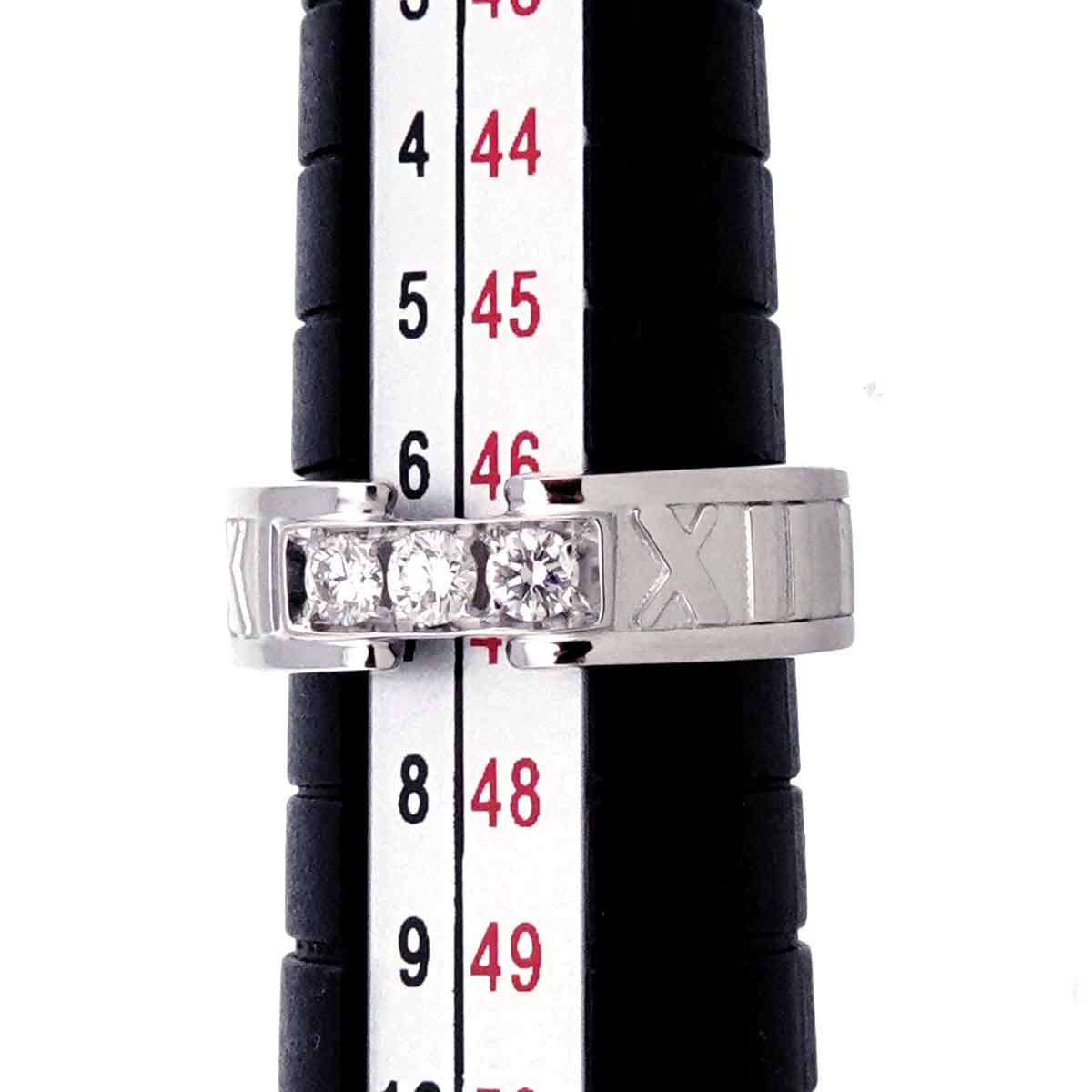 Atlas Diamond Ring 18K White Gold 750 size3.75-4(US)