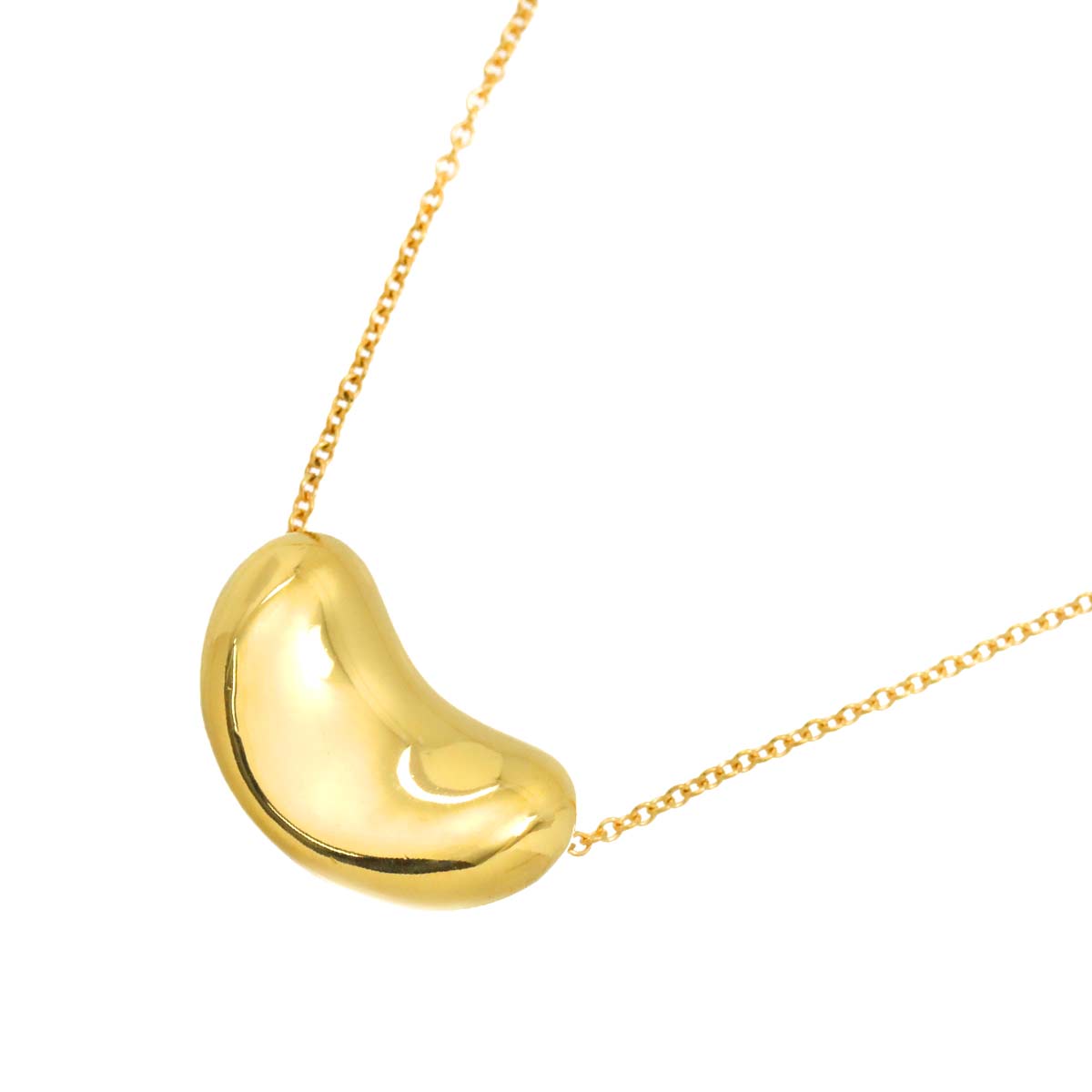 Bean Necklace 18K Yellow Gold 750