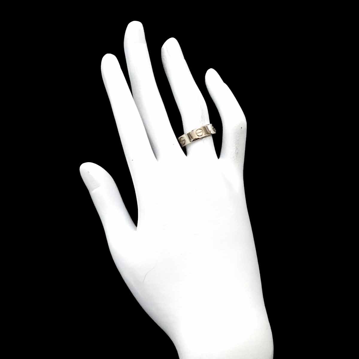 Love Ring 18K White Gold 750 size53 6-6.25(US)