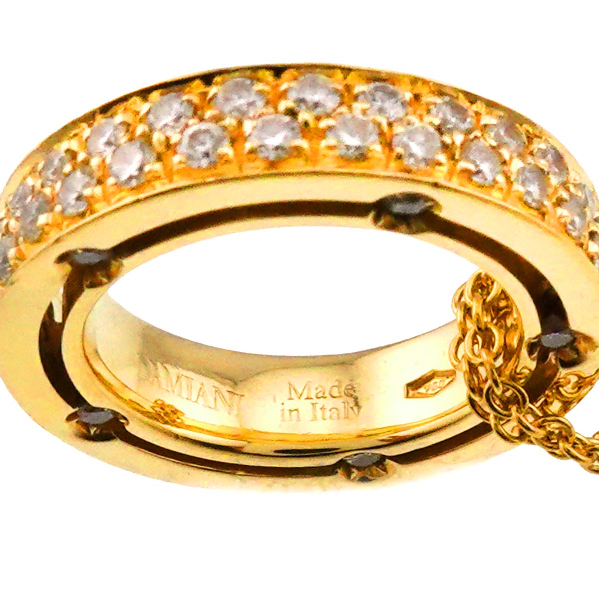 D-SIDE Diamond Necklace 18K YG 750