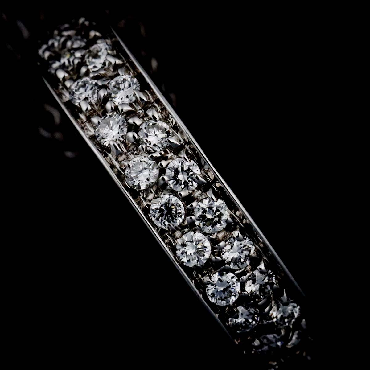 D-SIDE Diamond Necklace 18K White Gold 750