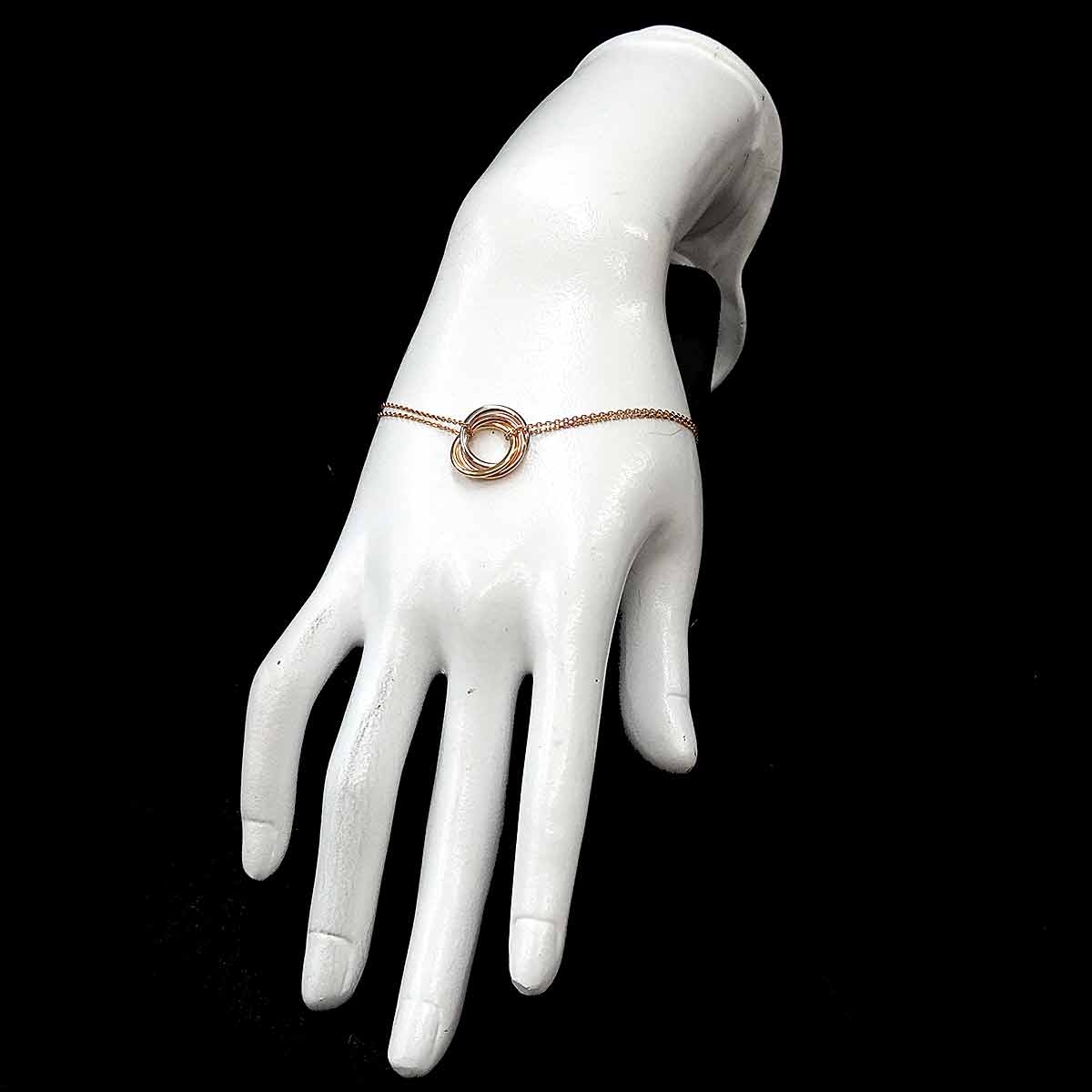 Trinity Diamond Bracelet 18K YG WG PG 750