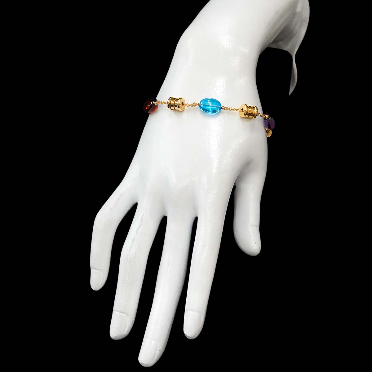 B-ZERO1 Multi Stone Bracelet 18K YG 750