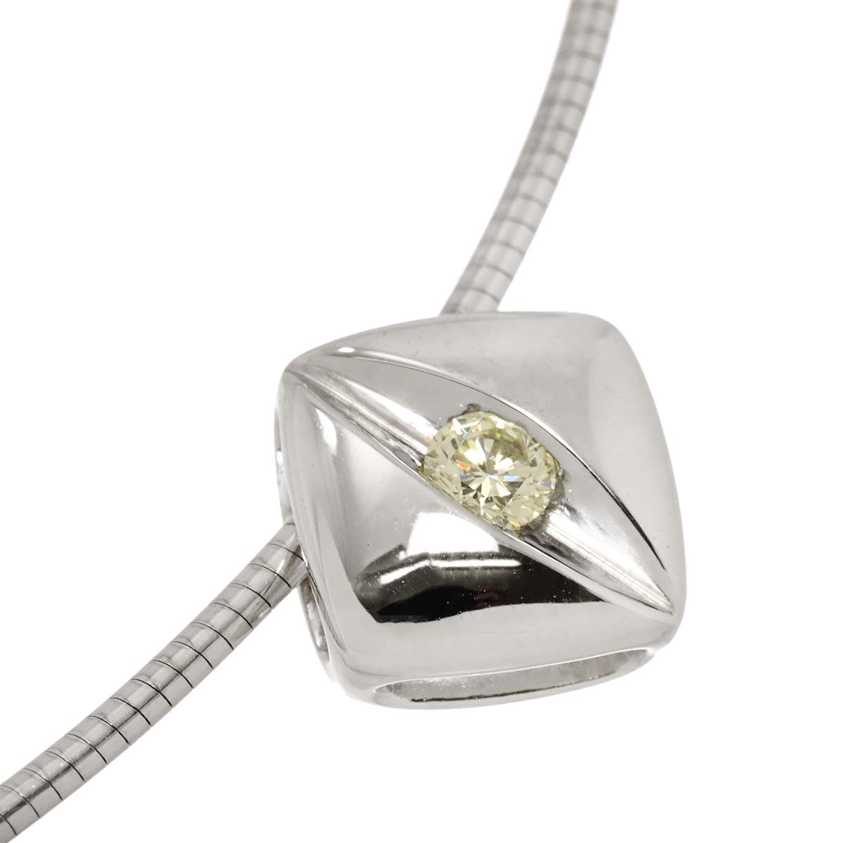 Diamond 0.22ct Necklace 18K WG White Gold 750
