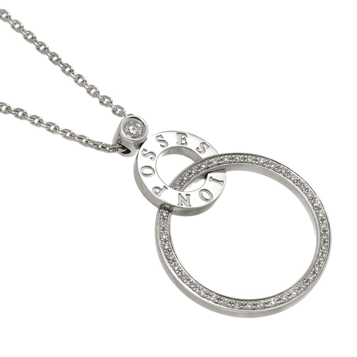 Possession Diamond Necklace 18K White Gold 750