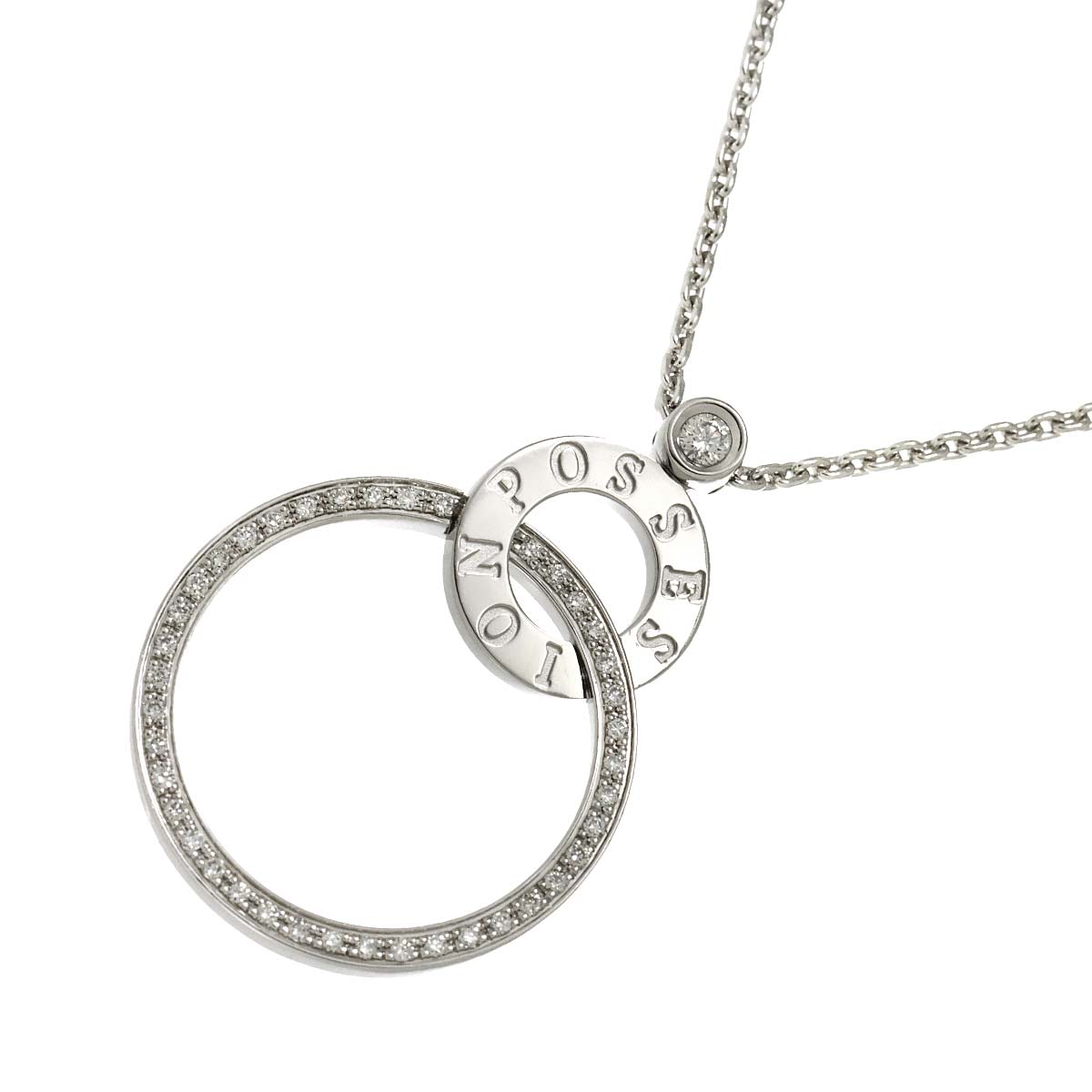 Possession Diamond Necklace 18K White Gold 750
