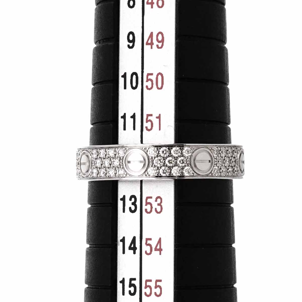 Mini Love Ring Full Pave Diamond 18K WG 750 size52 6(US)