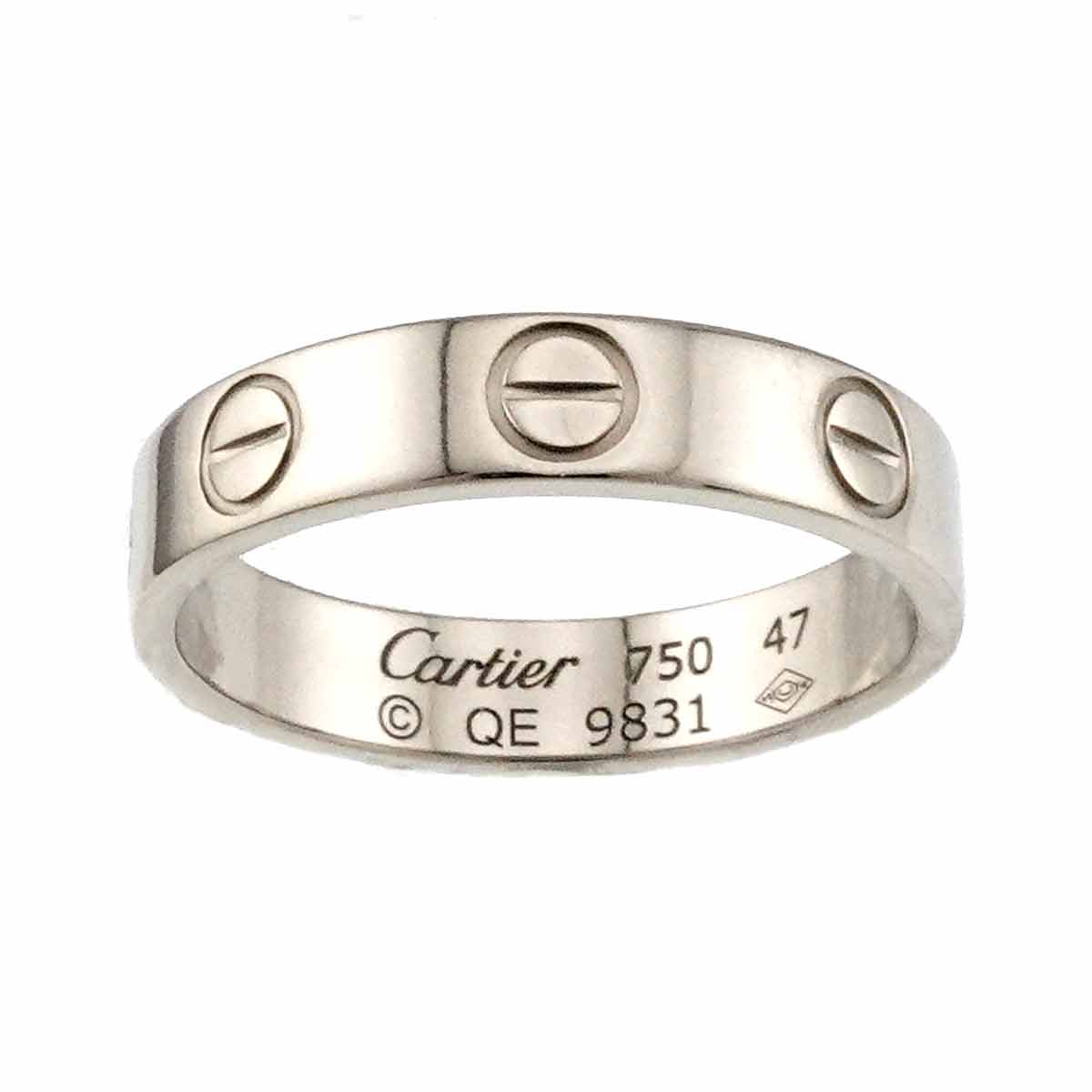 Mini Love Ring 18K White Gold 750 size47 4(US)