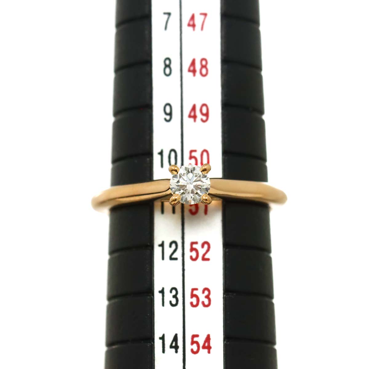 Diamond 0.23ct D/VVS2/EX Ring 18K PG size51 5.5-5.75(US)