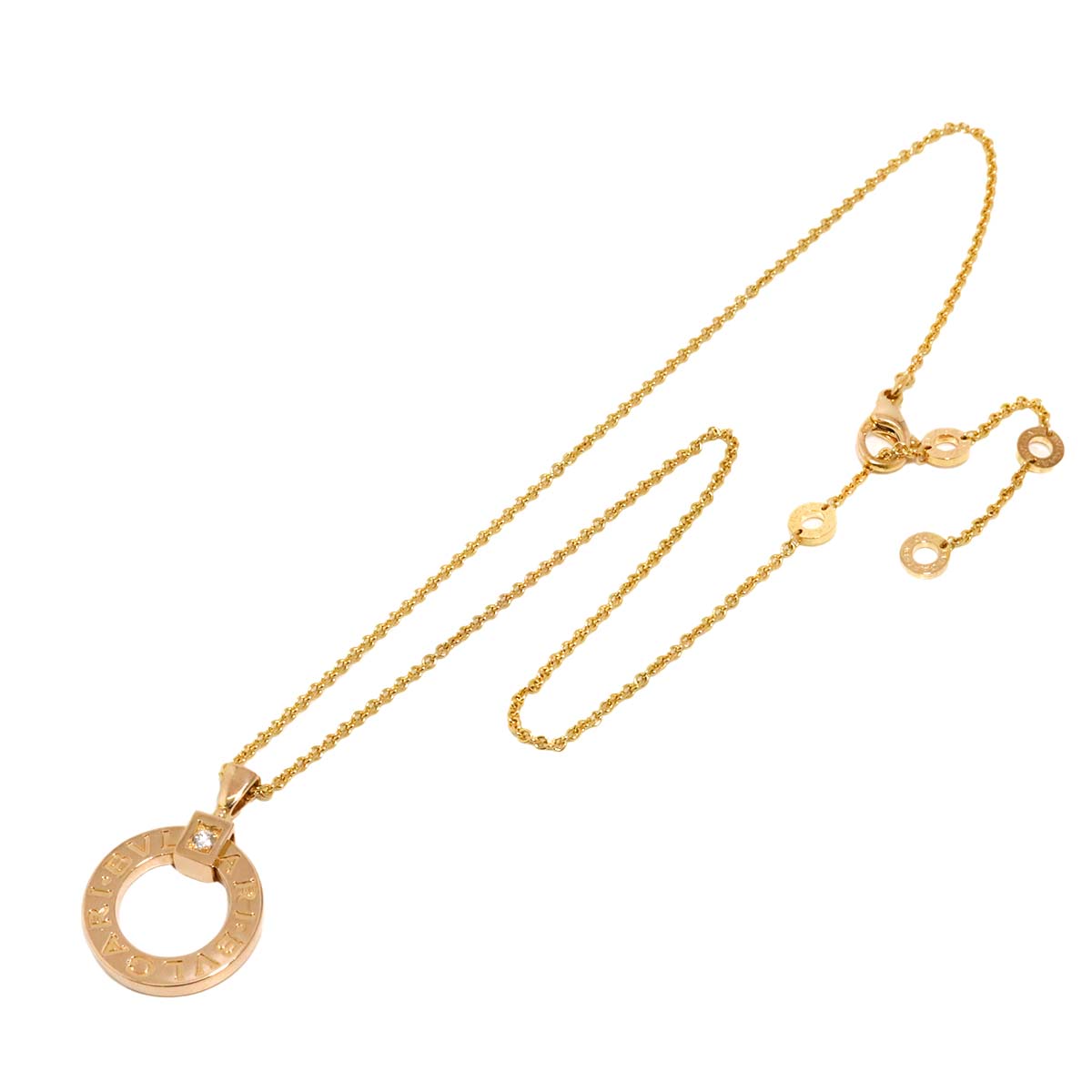 BVLGARI BVLGARI Diamond Necklace 18K Pink Gold 750