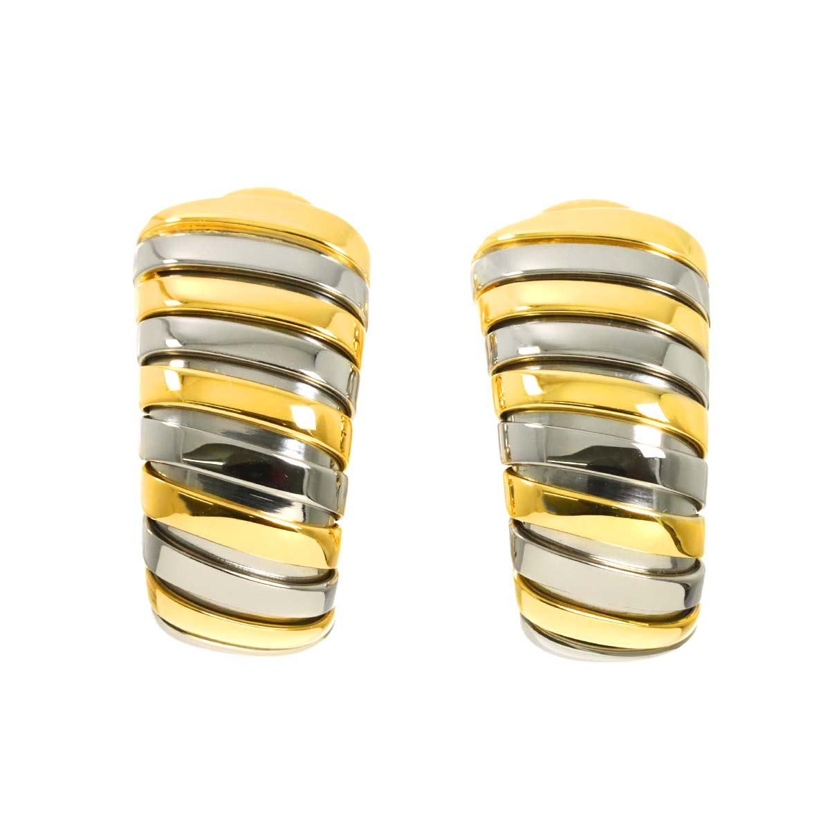 Tubogas Earring Clip-on 18K YG 750 SS