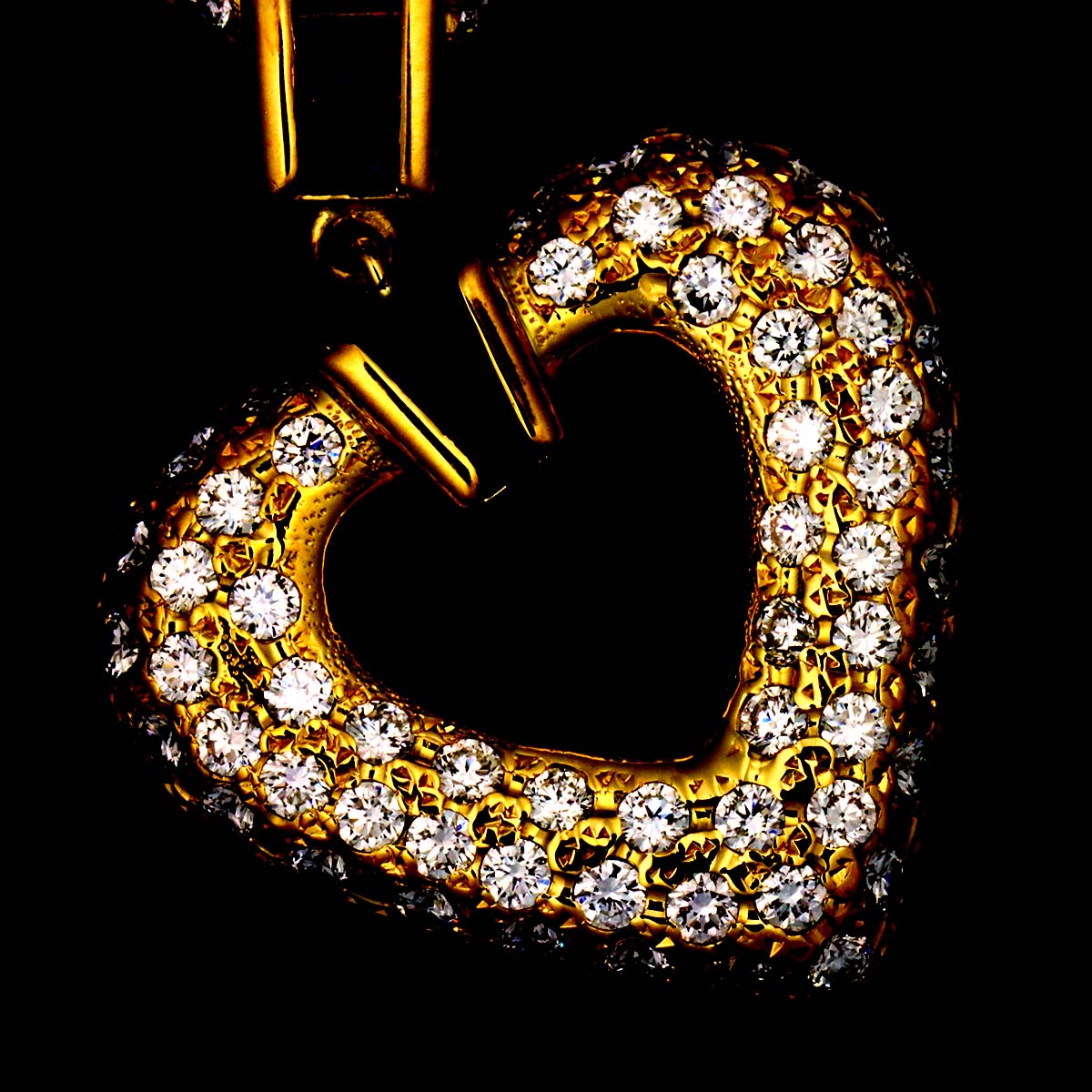 Sapphire 0.65ct Diamond 1.36ct Necklace 18K Yellow Gold 750