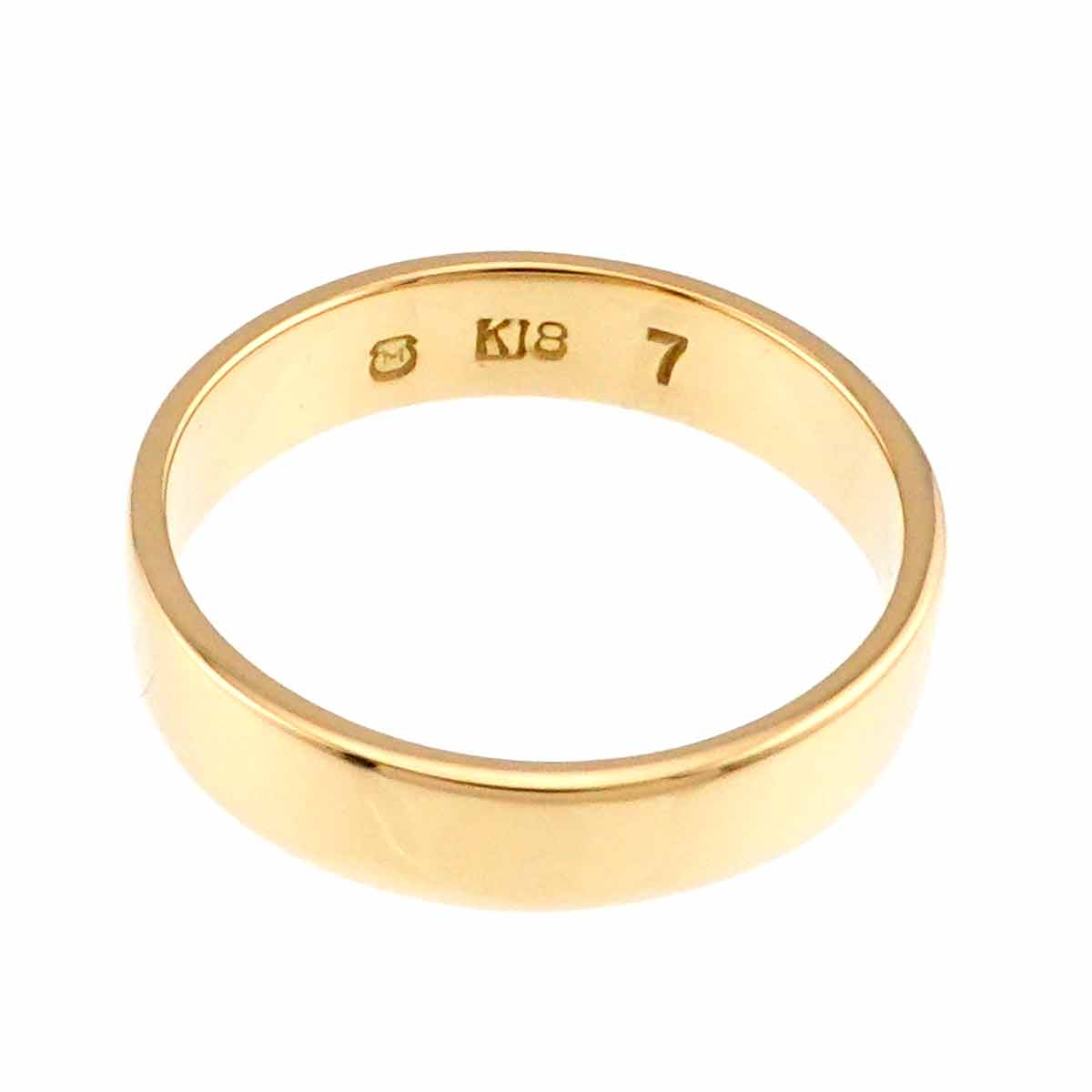 Band Ring 18K YG 750 size7 4(US)
