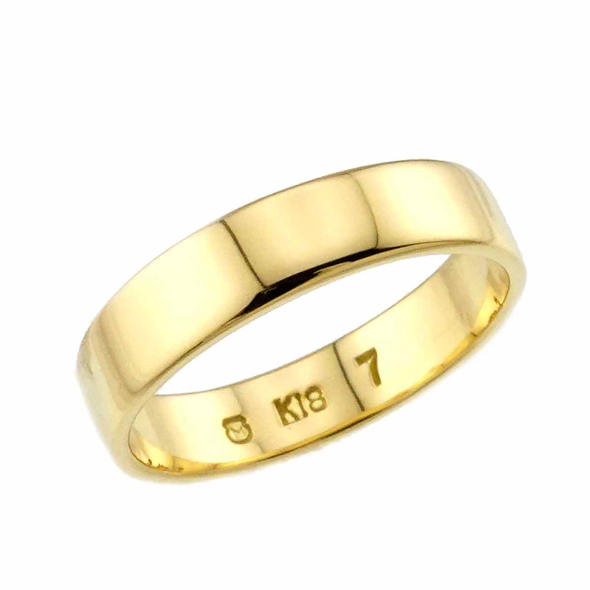 Band Ring 18K YG 750 size7 4(US)