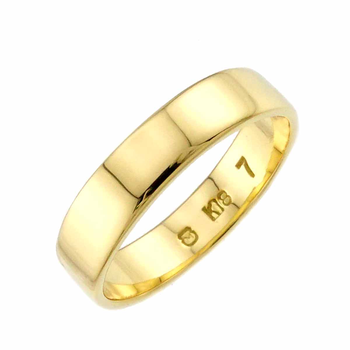 Band Ring 18K YG 750 size7 4(US)