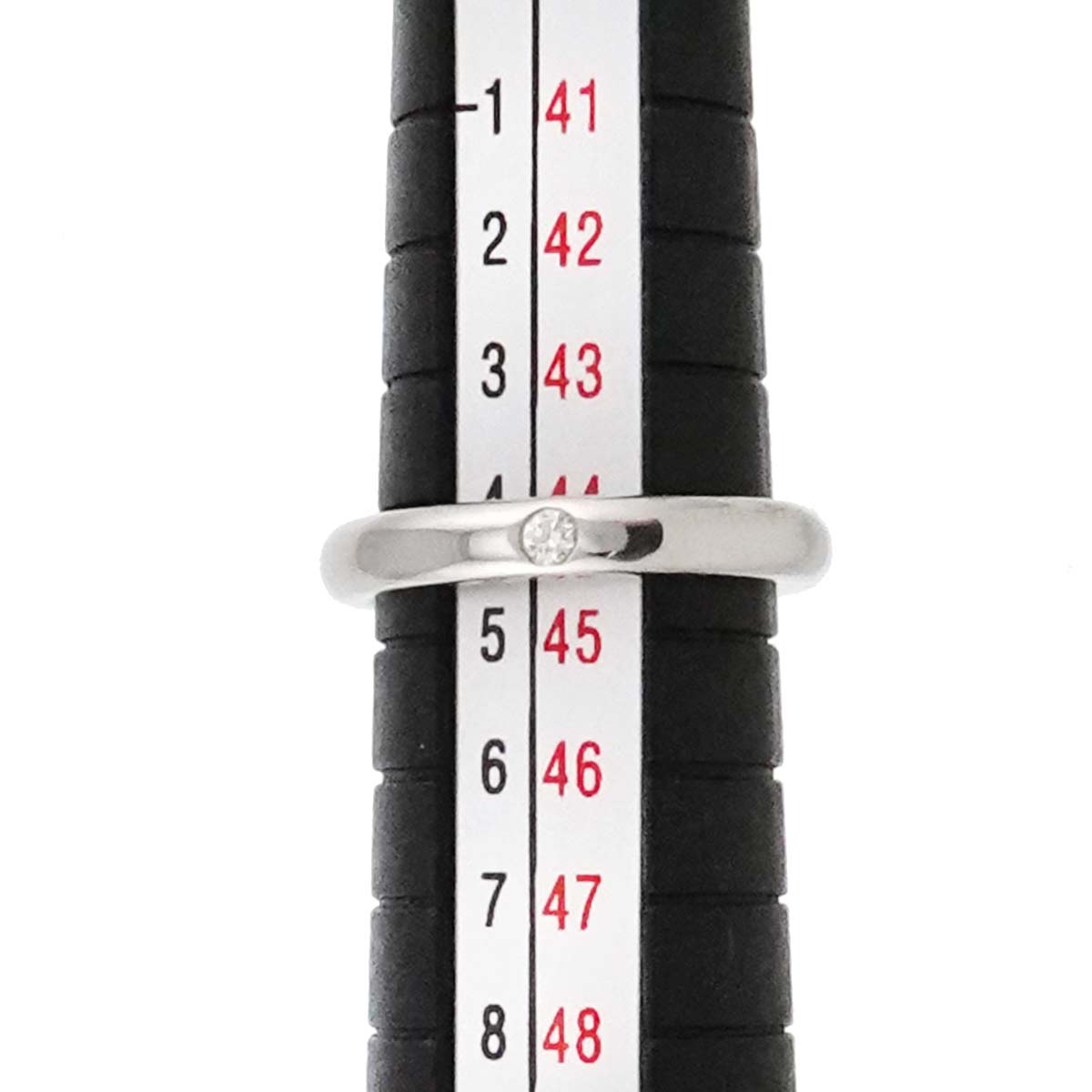 Stacking Band Ring Diamond 1P Platinum Size3-3.25(US)