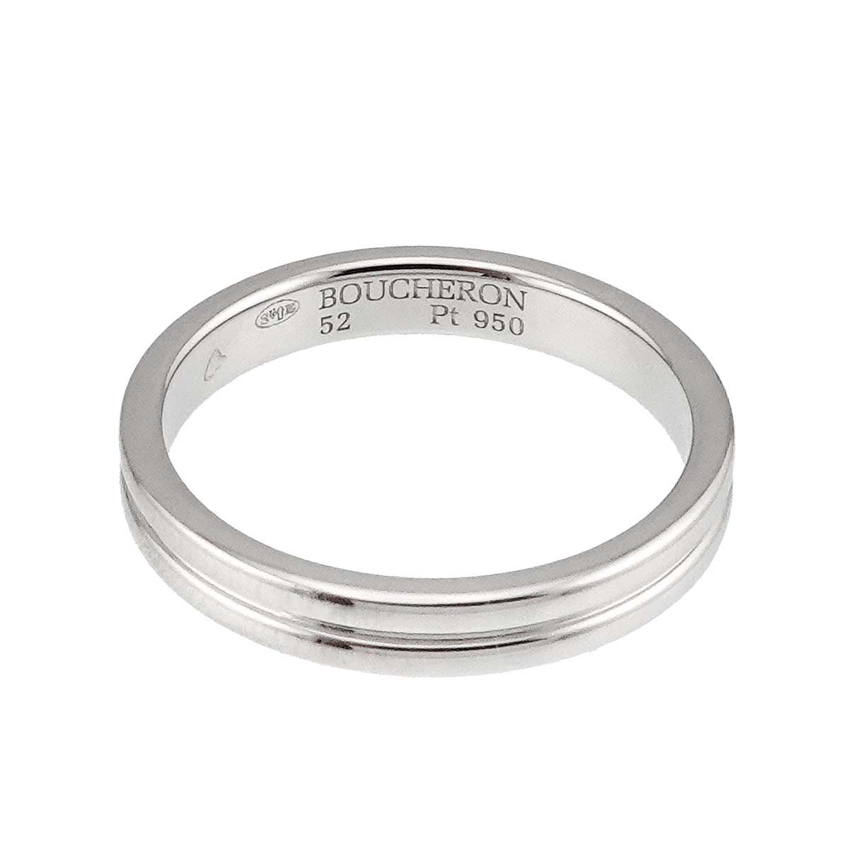 Godron Ring Pt Platinum Size52 6(US)