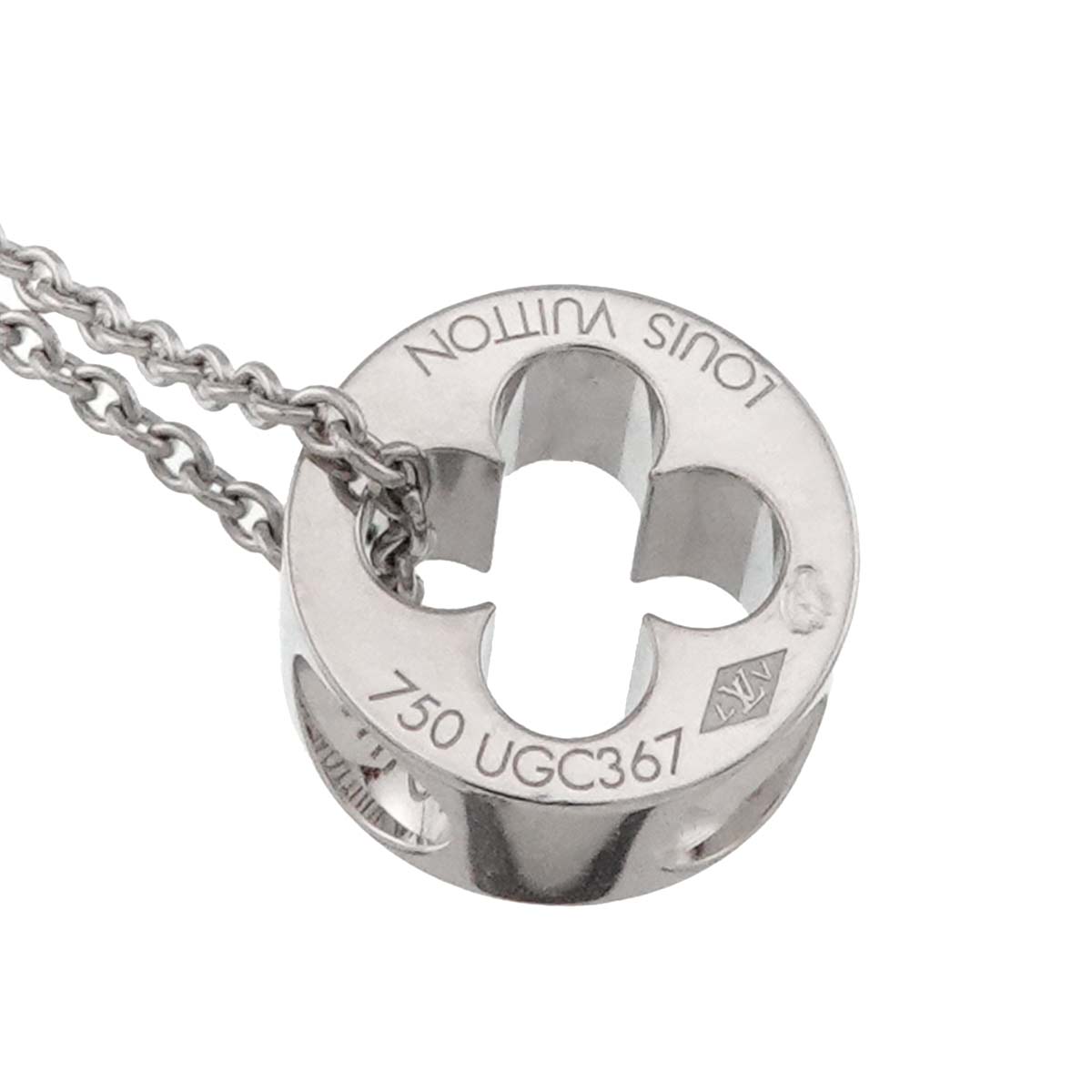 Pendentif Empreinte Necklace 18K WG 750