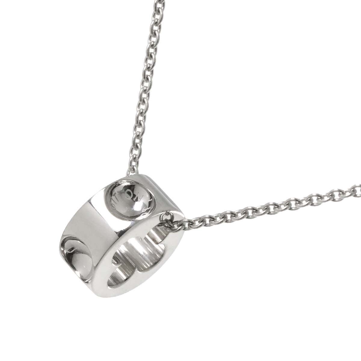 Pendentif Empreinte Necklace 18K WG 750