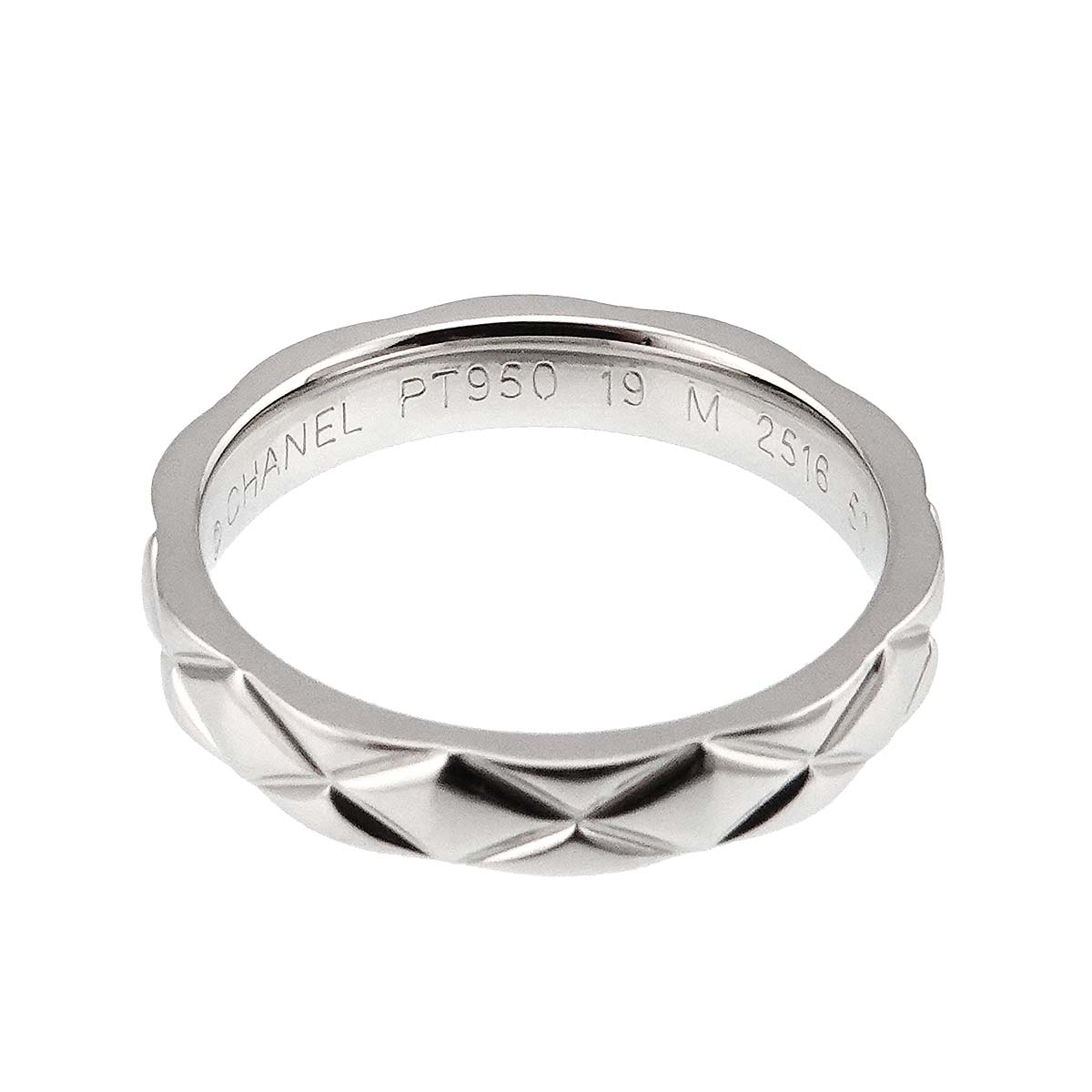 Matelasse Ring Pt Platinum size50 5-5.25(US)