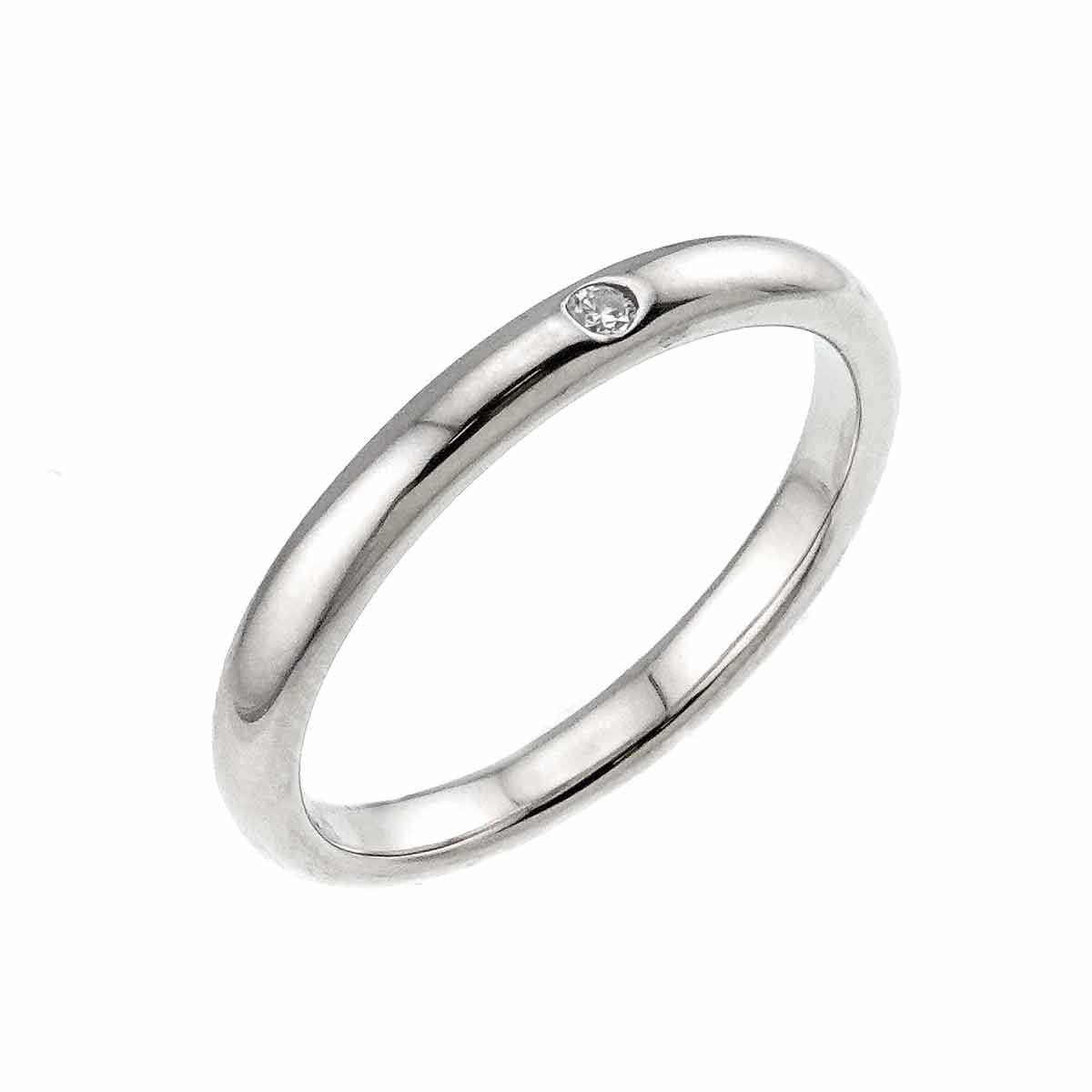 Stacking Diamond Ring Platinum size7.5-7.75(US)