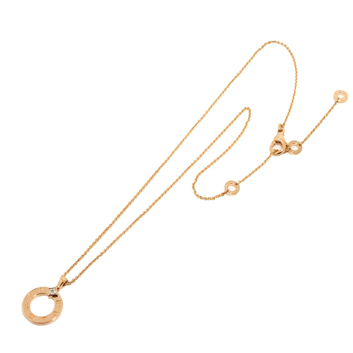 BVLGARI BVLGARI Diamond Necklace 18K Pink Gold 750