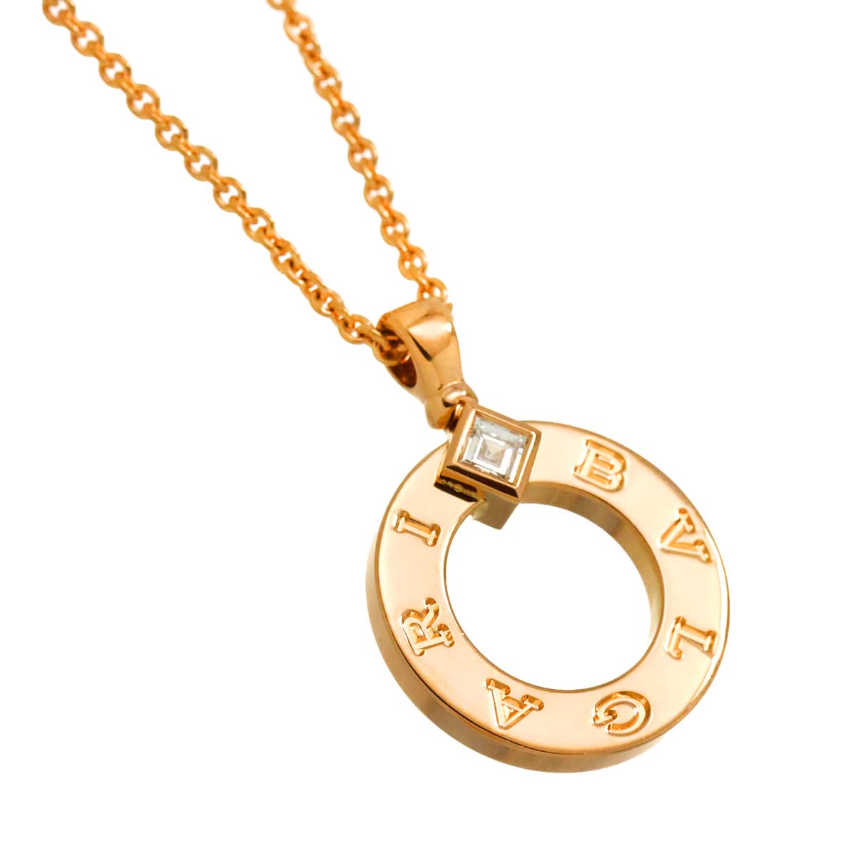 BVLGARI BVLGARI Diamond Necklace 18K Pink Gold 750