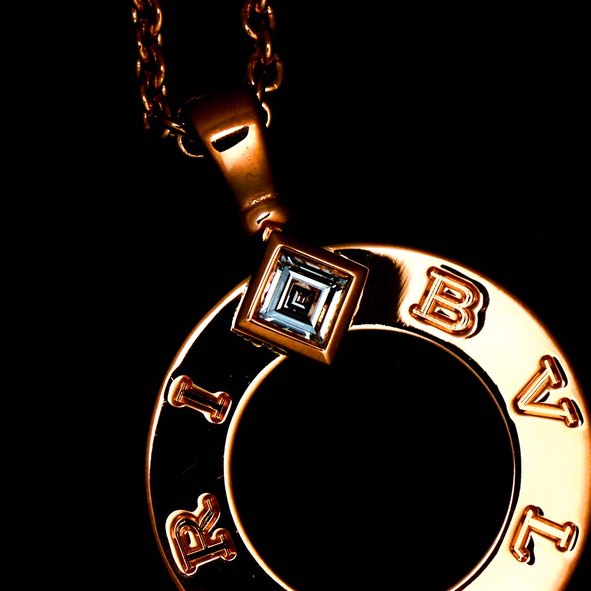 BVLGARI BVLGARI Diamond Necklace 18K Pink Gold 750