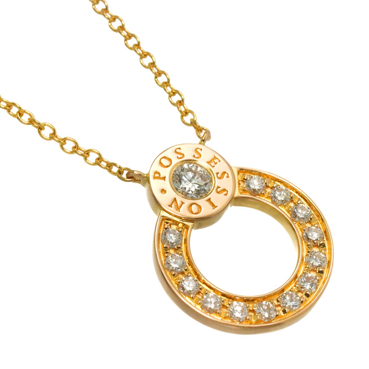 Possession Diamond Necklace 18K Pink Gold 750