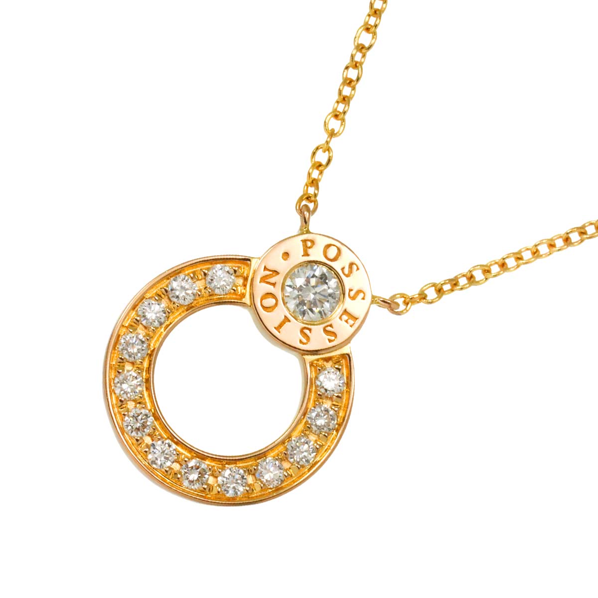 Possession Diamond Necklace 18K Pink Gold 750