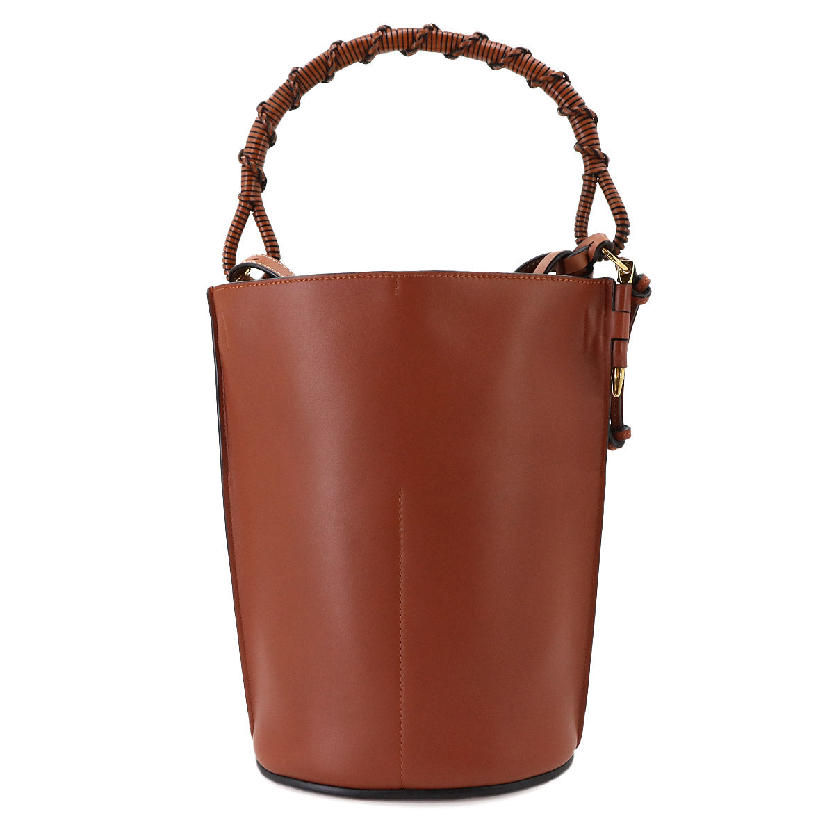 Gate Bucket Hand Shoulder Bag Leather Brown Purse Anagram