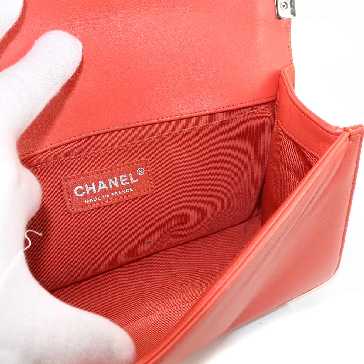 BOY CHANEL Chain Shoulder Bag Tweed Leather Multicolor A67086