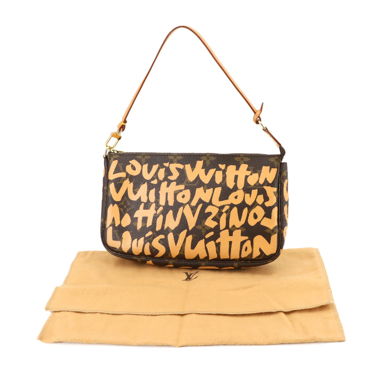 Monogram Graffiti Pochette Accessoires Pouch Peach M92193