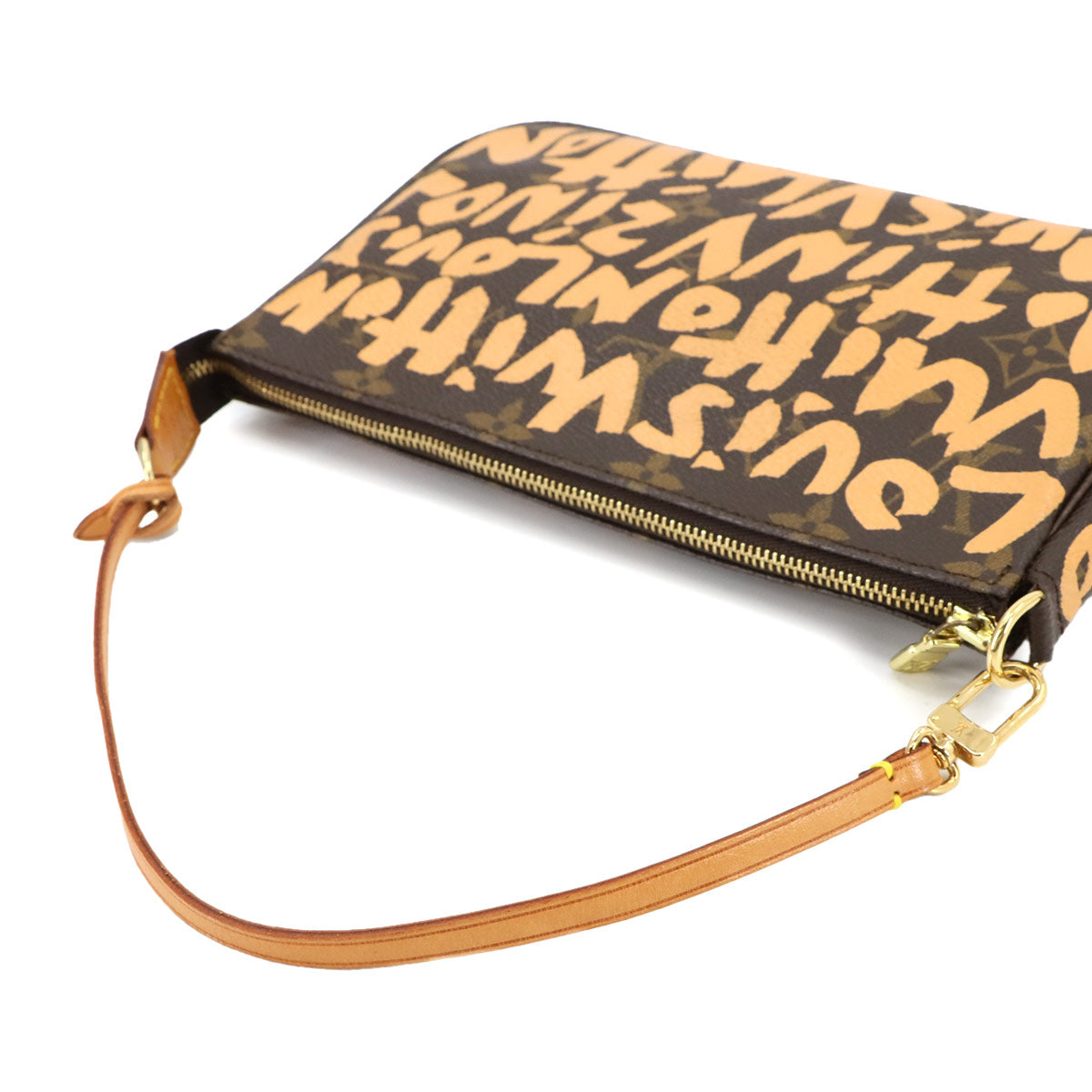 Monogram Graffiti Pochette Accessoires Pouch Peach M92193