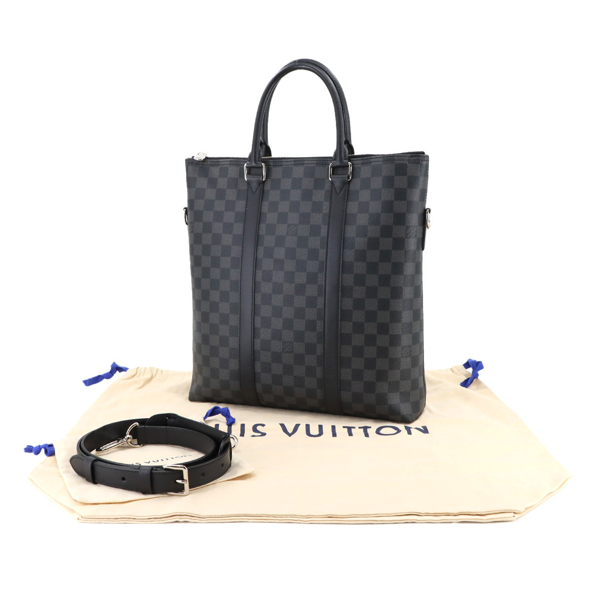 Damier Graphite Anton Tote 2way Shoulder Bag N40000 Purse