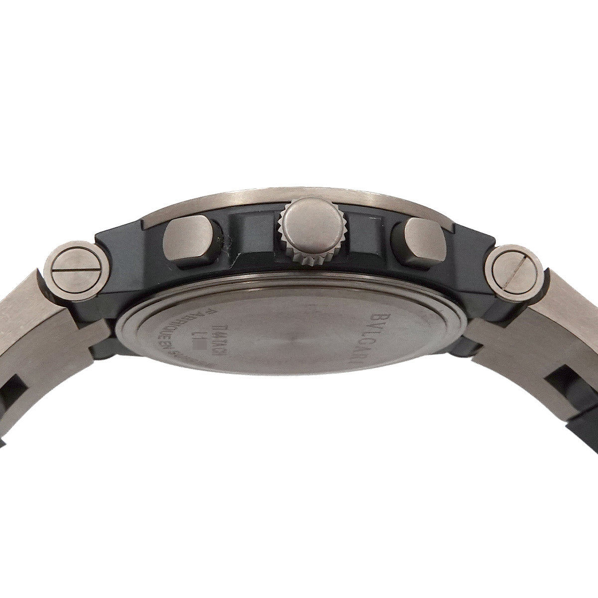 Diagono TI44TACH Titanium Date Carbon Automatic Black Dial