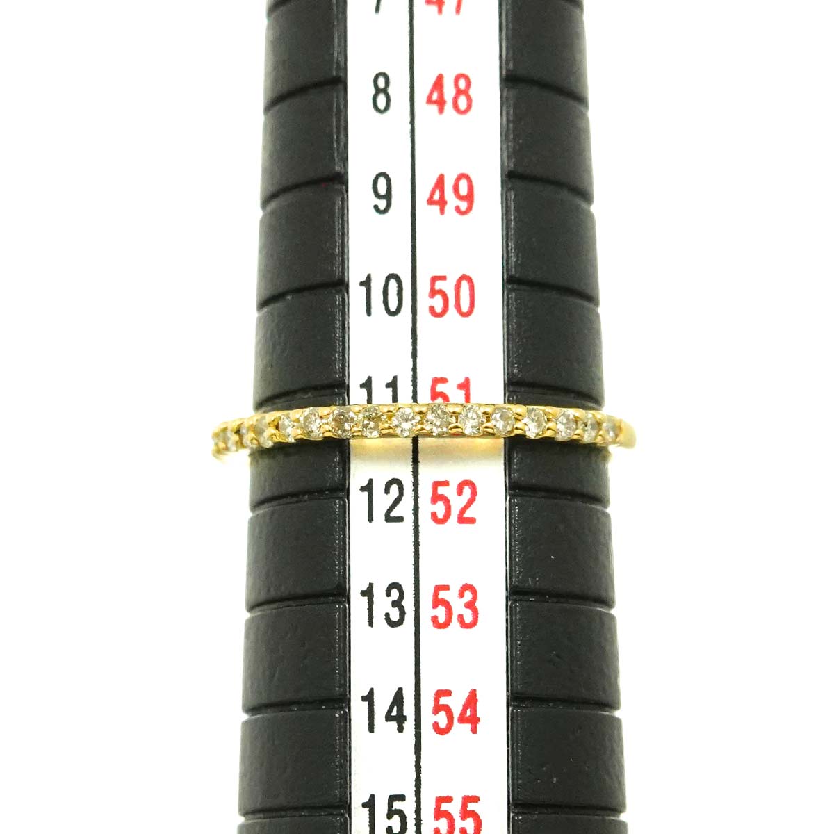 Diamond 0.20ct Ring 18K YG Yellow Gold 750 5.5-5.75(US)