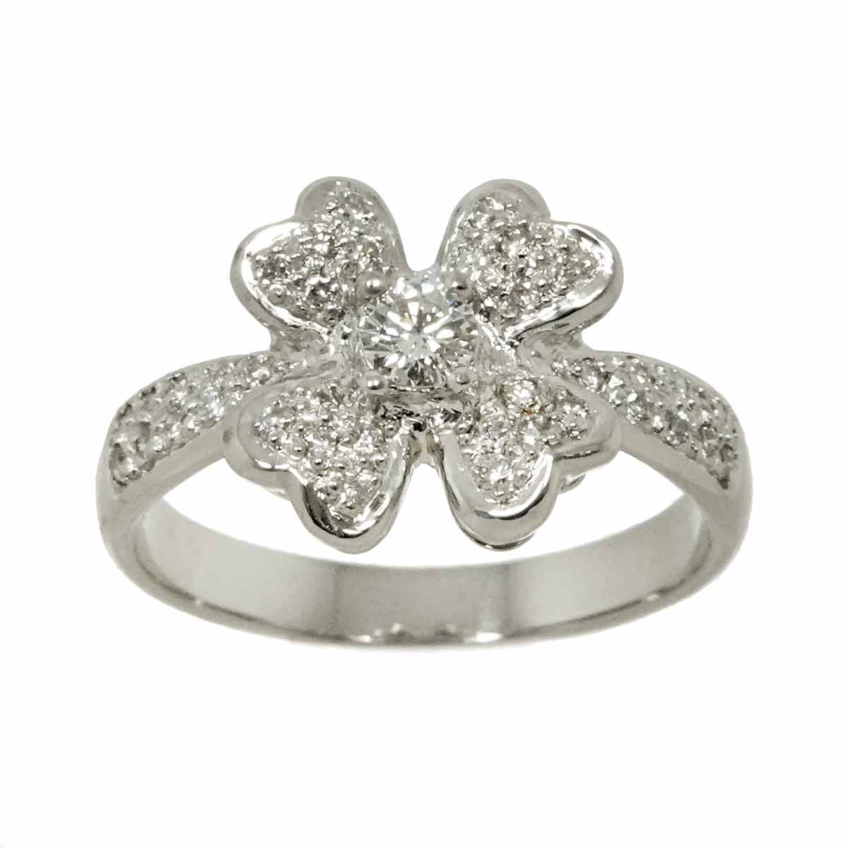 Diamond 0.32ct Ring Pt Platinum size6(US)